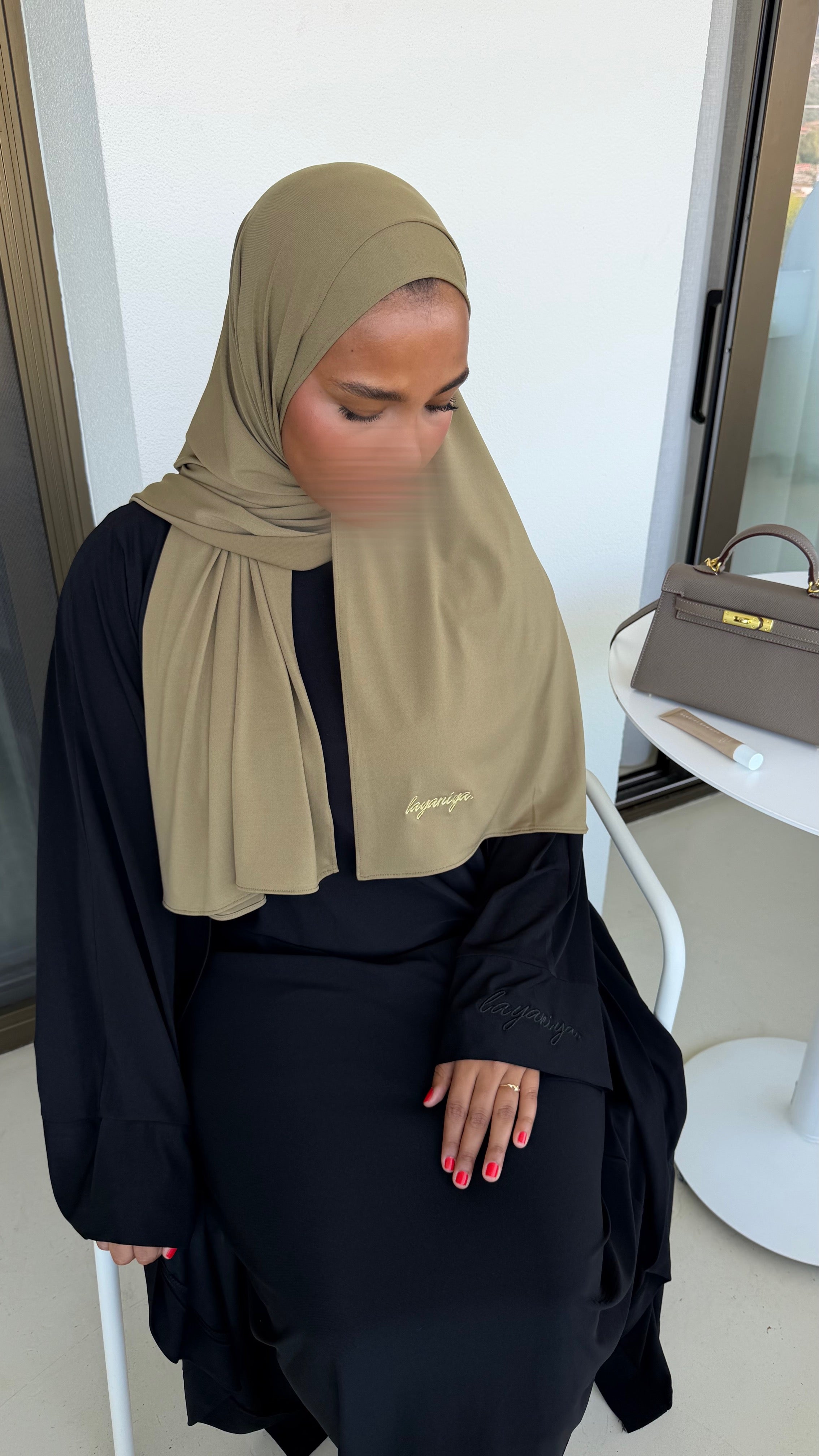 HIJAB JERSEY PREMIUM • OLIVE