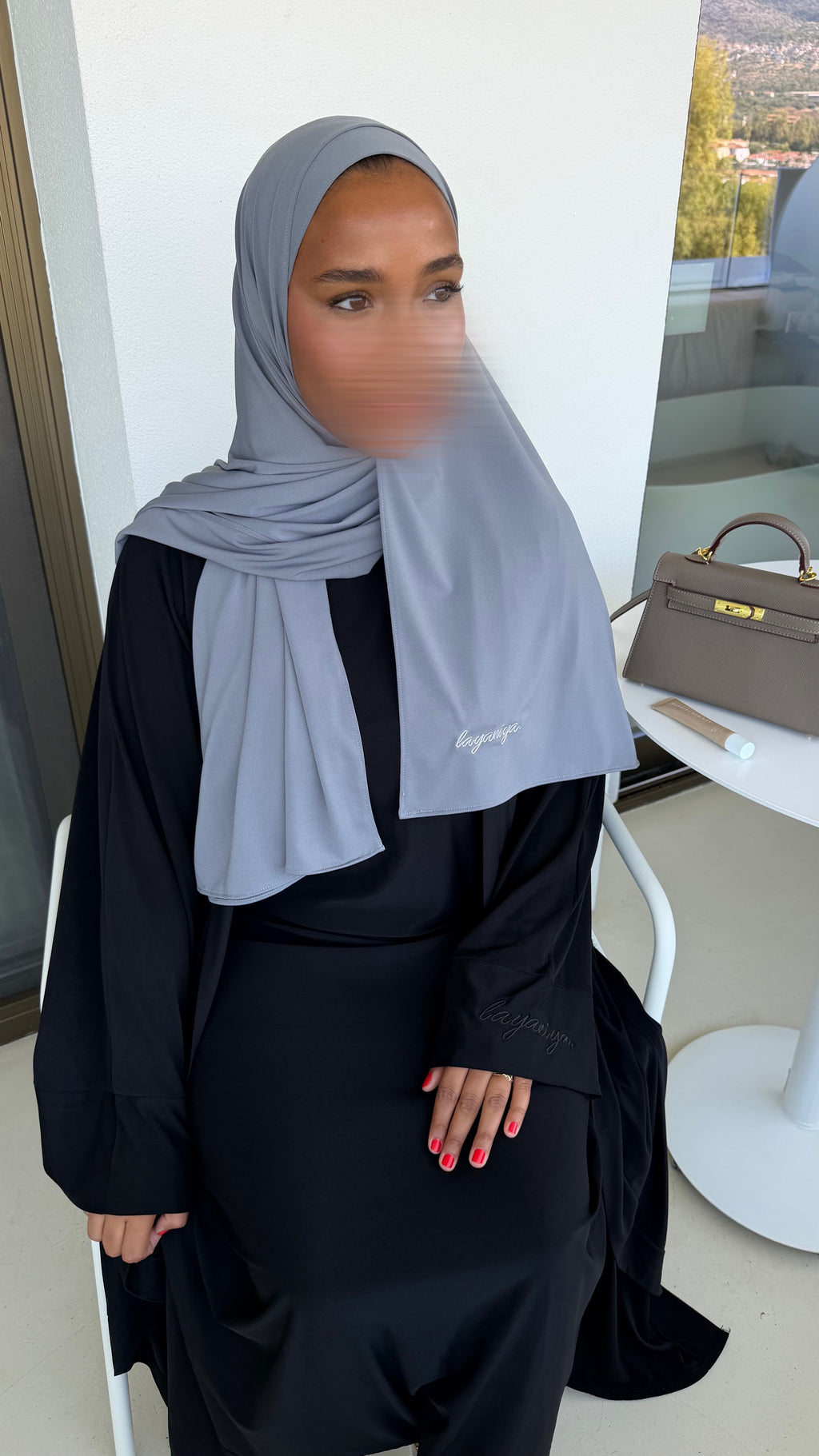 HIJAB JERSEY PREMIUM • GRIS FONCÉ