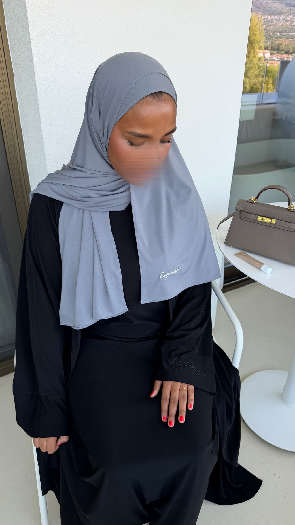 HIJAB JERSEY PREMIUM • GRIS FONCÉ