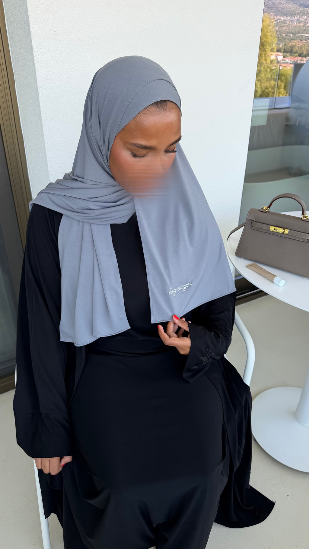 HIJAB JERSEY PREMIUM • GRIS FONCÉ