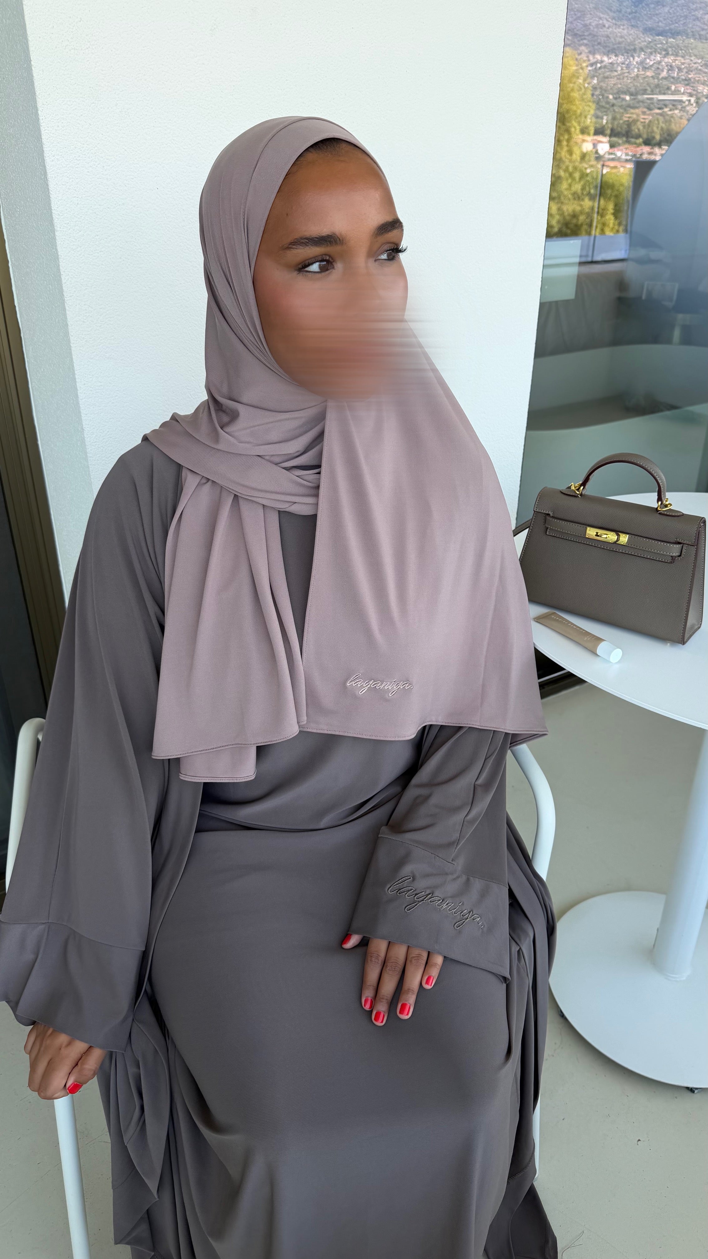 HIJAB JERSEY PREMIUM • TAUPE