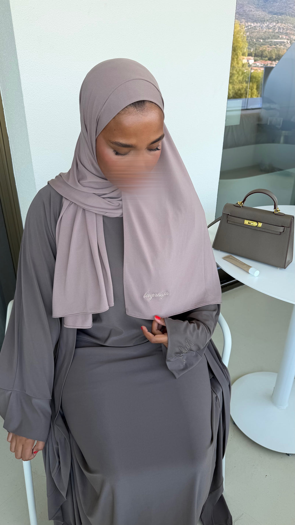 HIJAB JERSEY PREMIUM • TAUPE