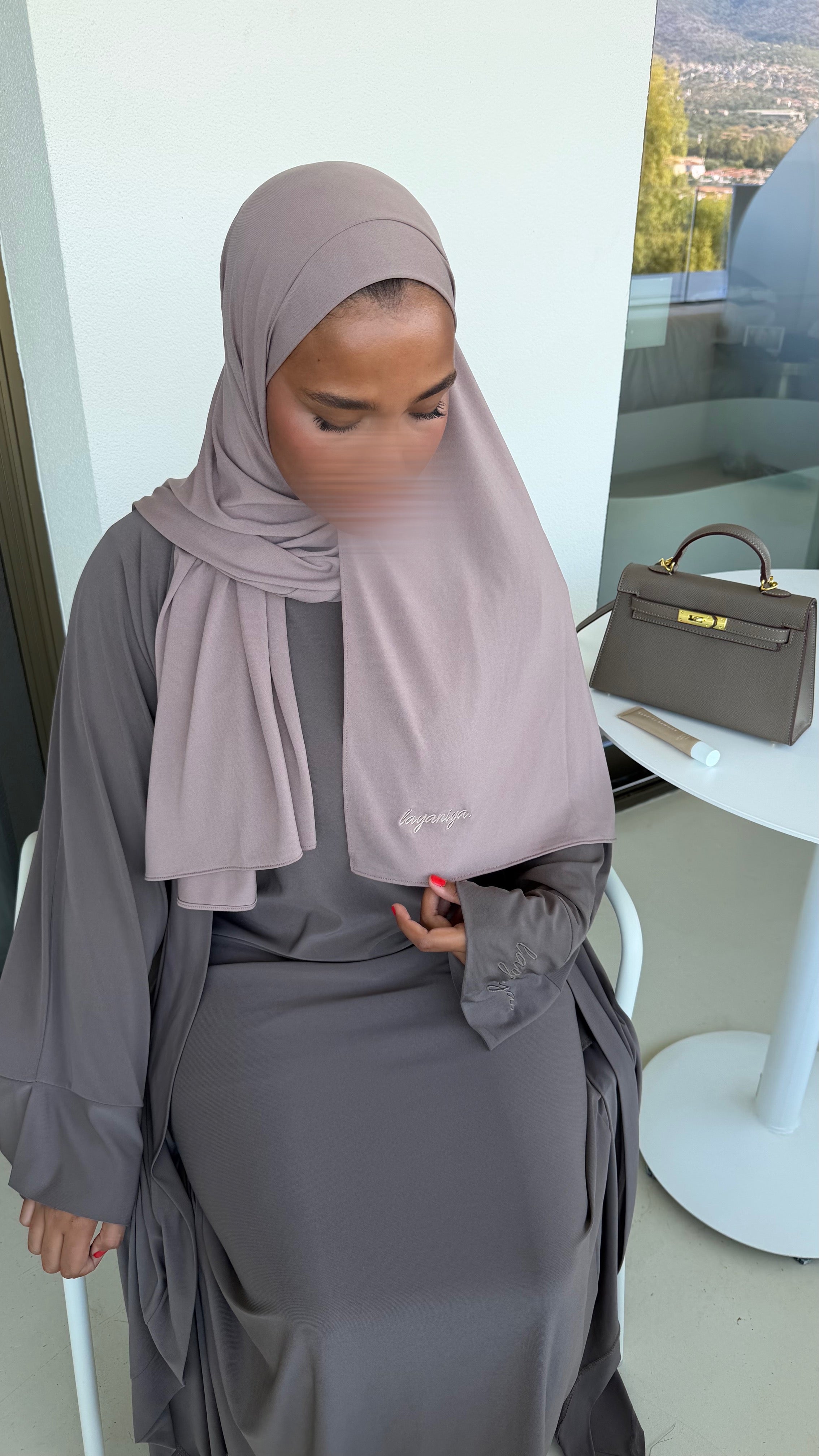 HIJAB JERSEY PREMIUM • TAUPE