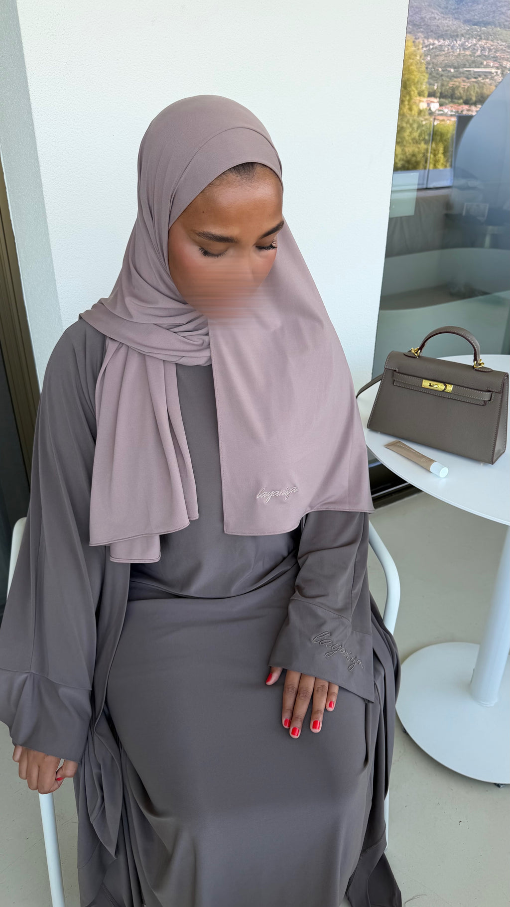 HIJAB JERSEY PREMIUM • TAUPE