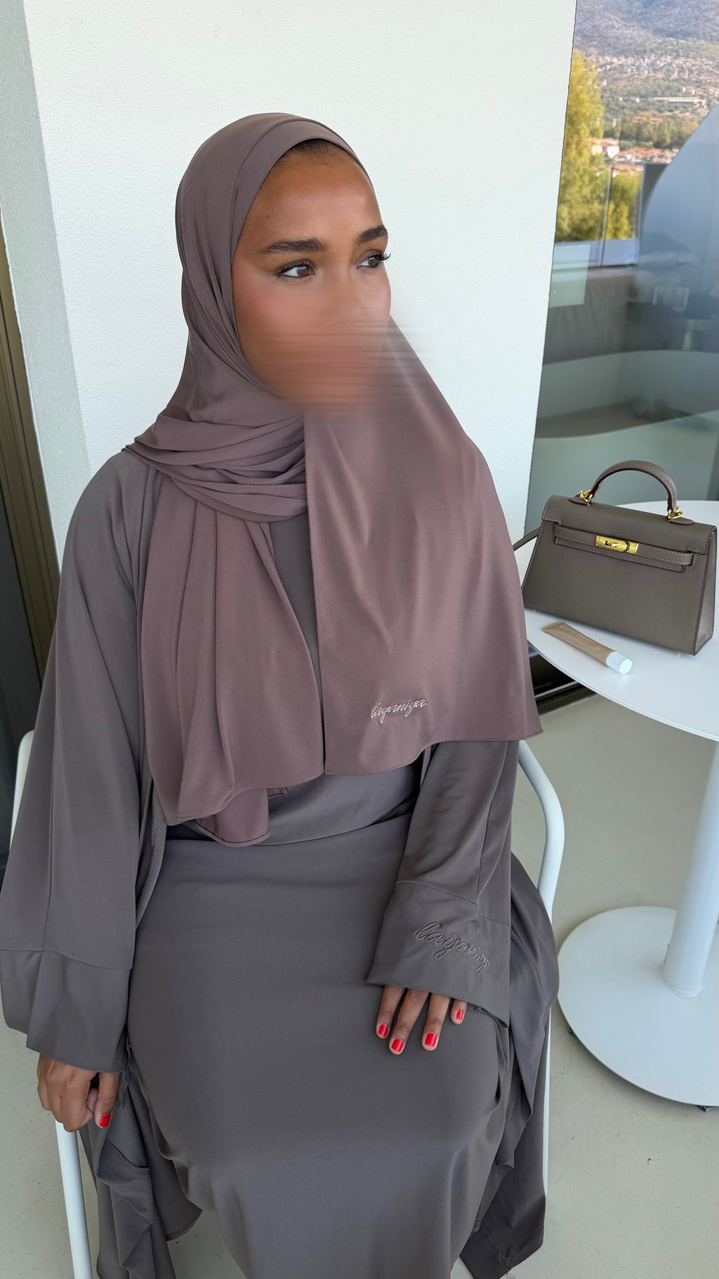 HIJAB JERSEY PREMIUM • MOCHA