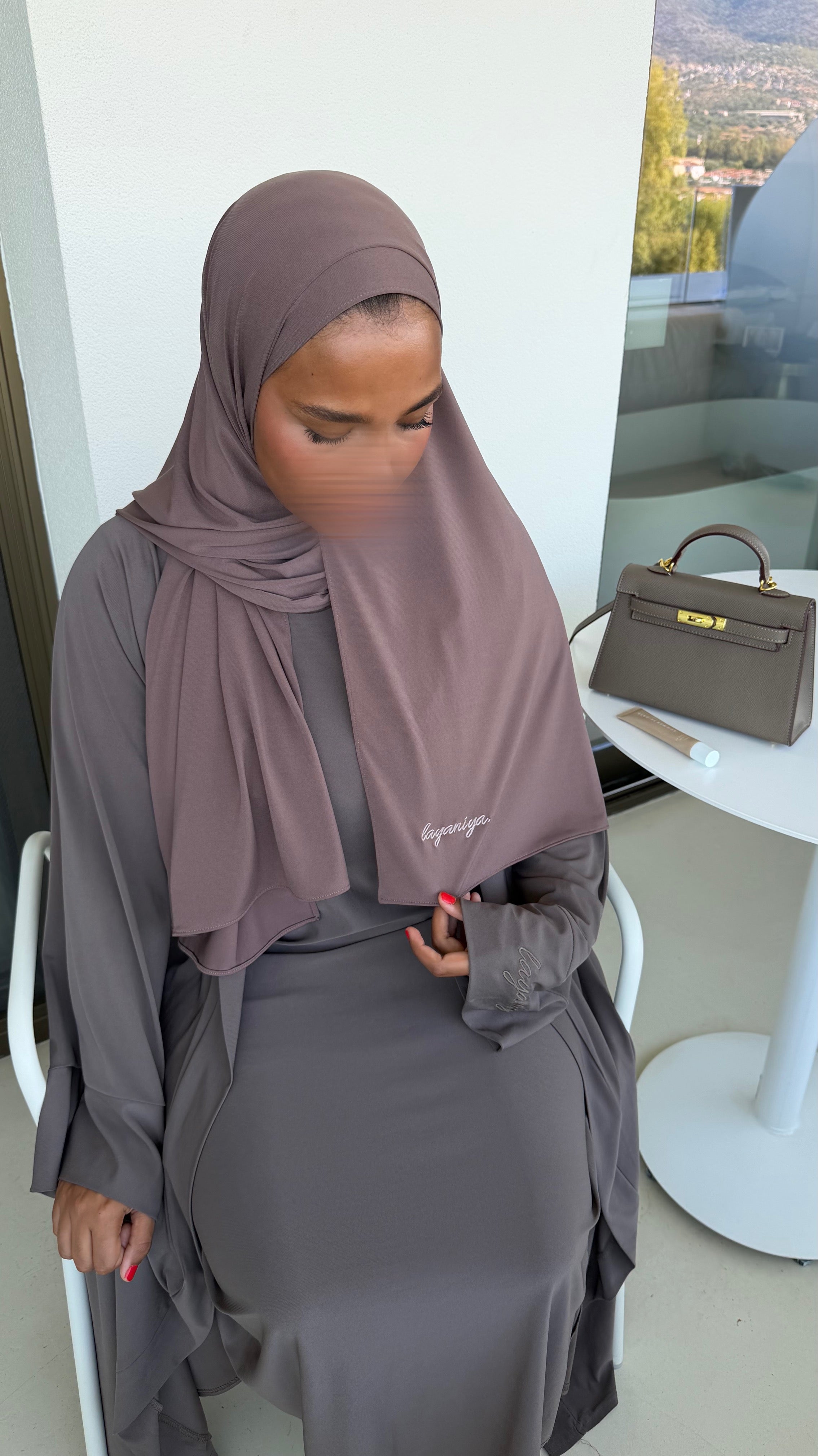 HIJAB JERSEY PREMIUM • MOCHA