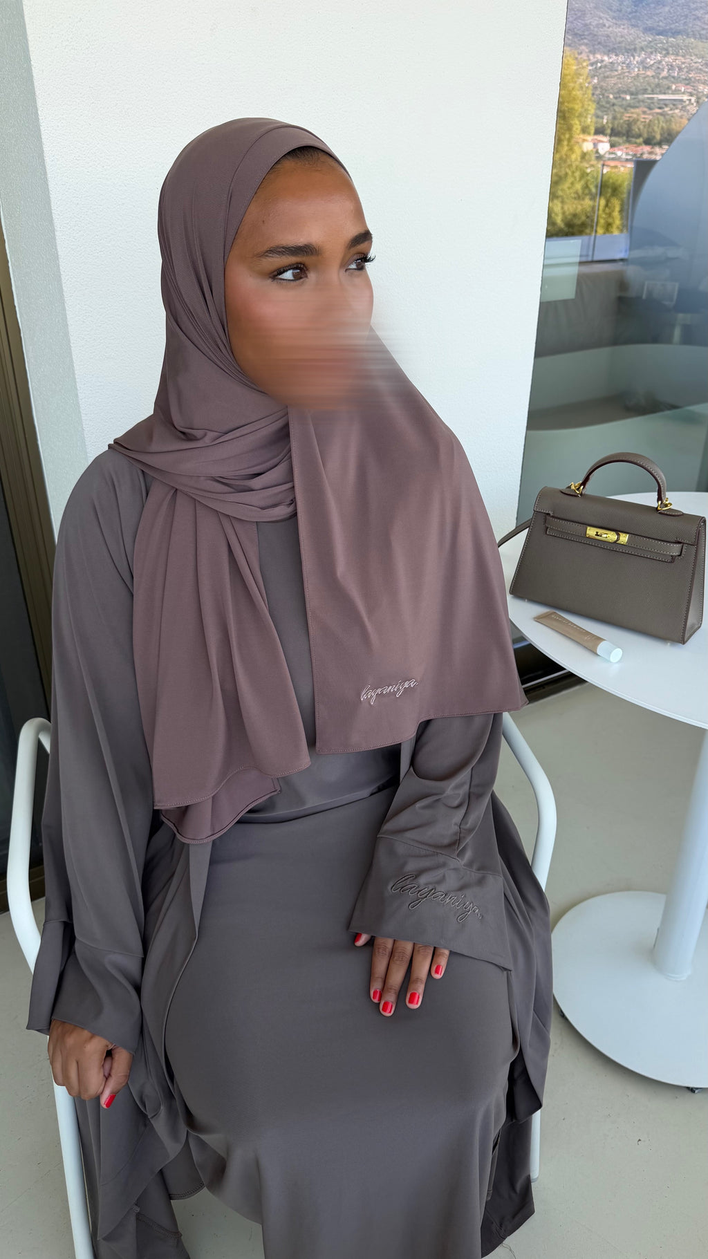 HIJAB JERSEY PREMIUM • MOCHA