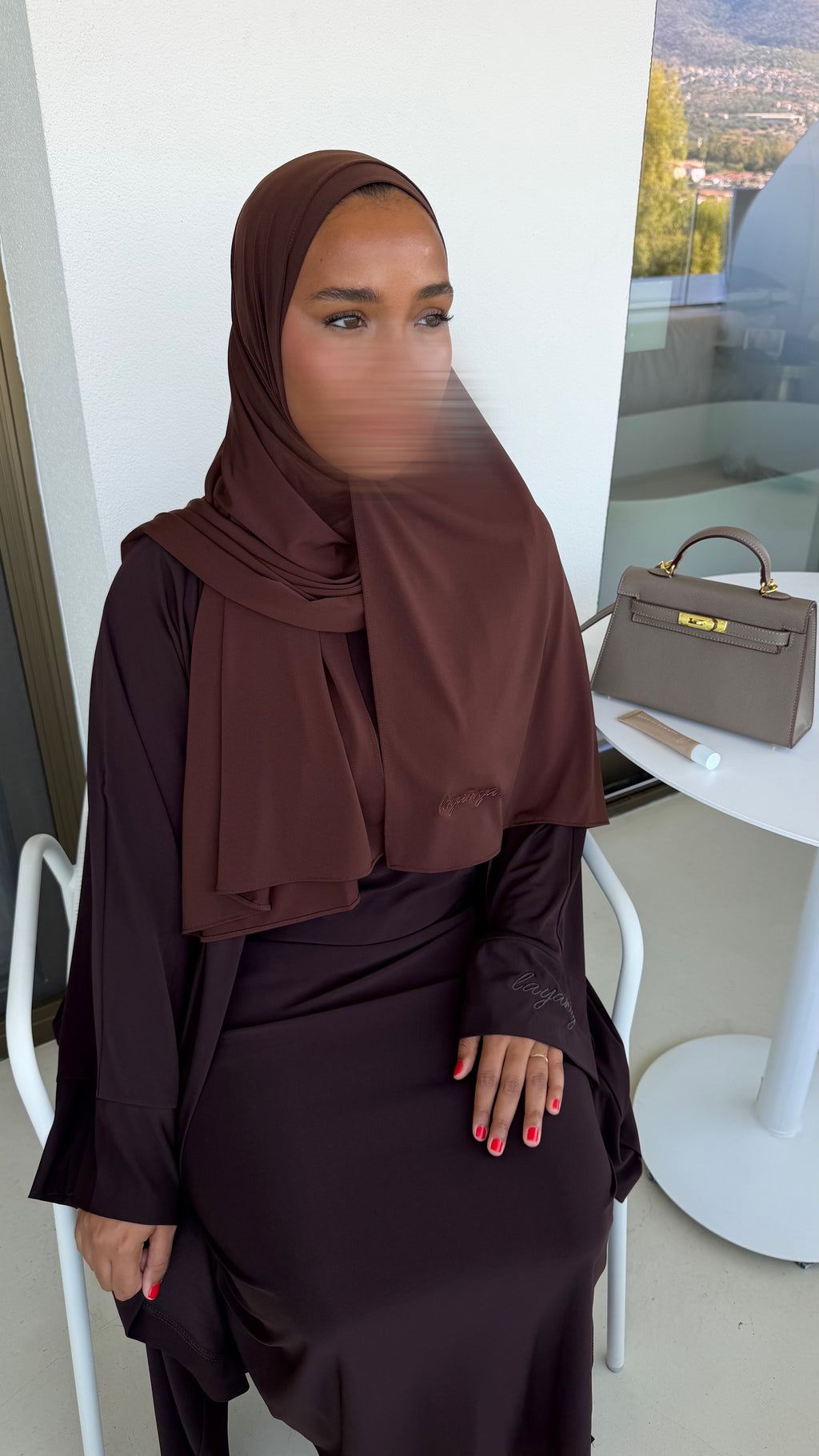 HIJAB JERSEY PREMIUM • CHOCO