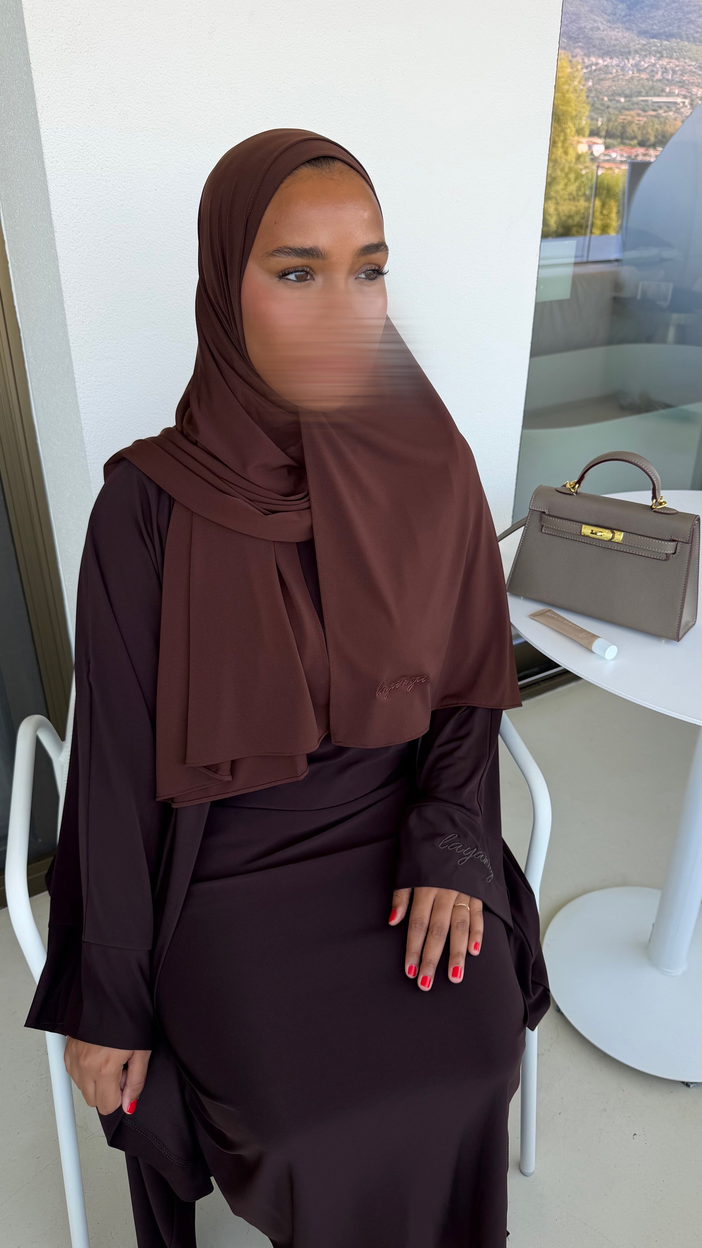 HIJAB JERSEY PREMIUM • CHOCO