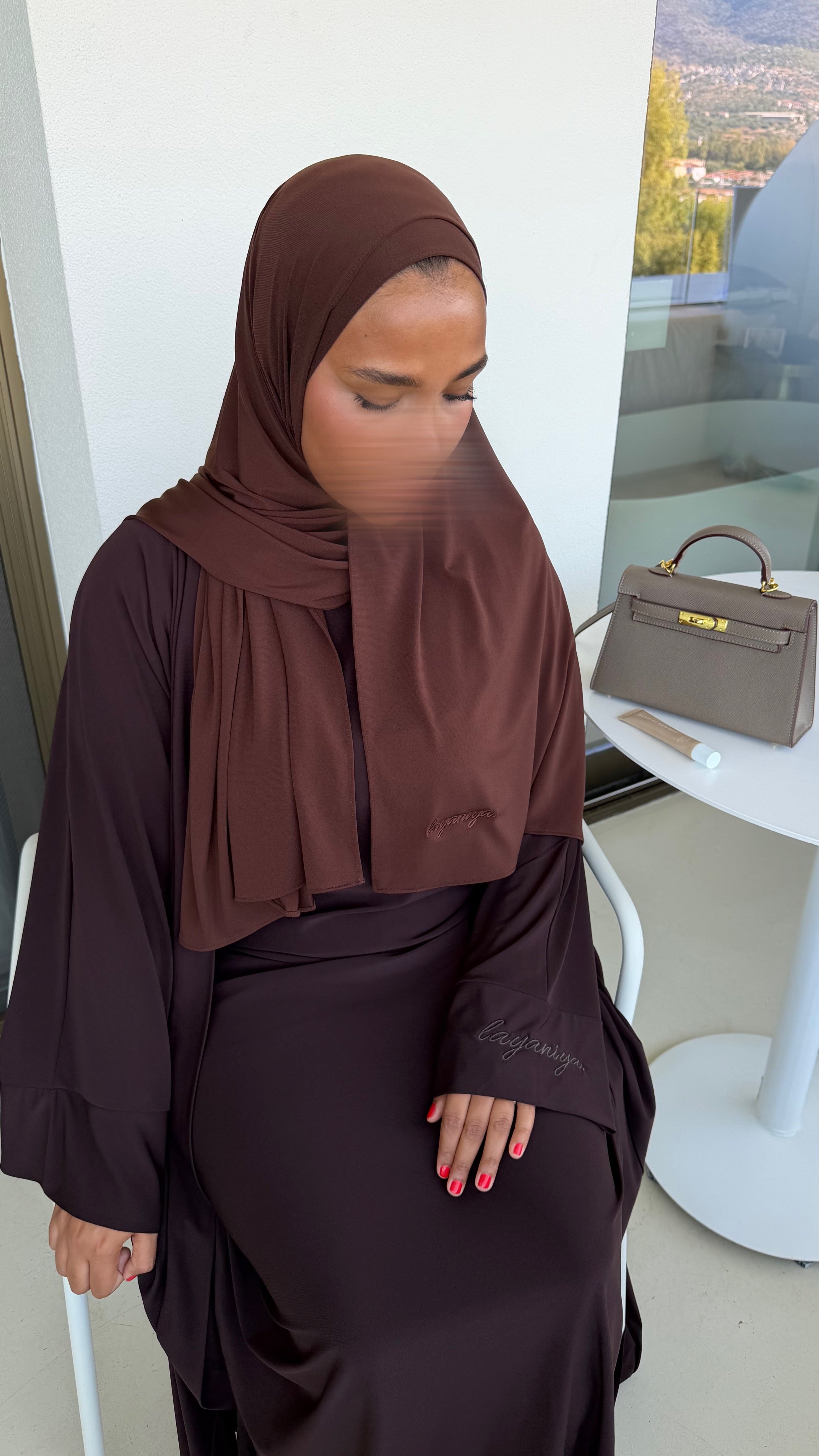 HIJAB JERSEY PREMIUM • CHOCO