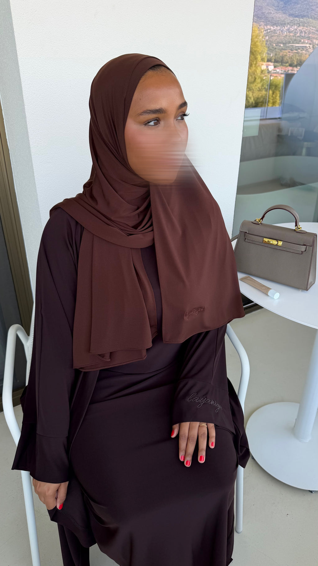 HIJAB JERSEY PREMIUM • CHOCO