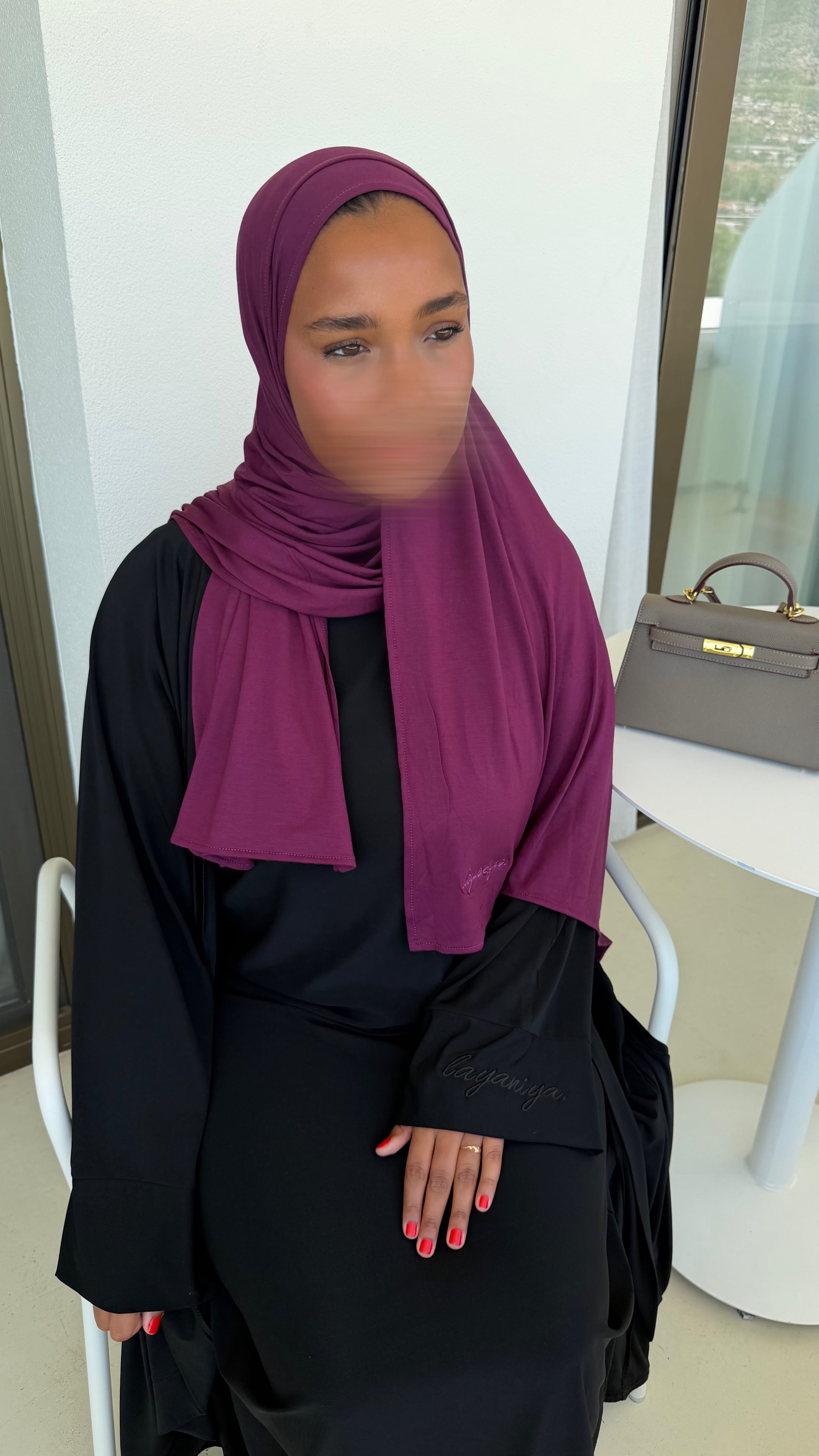 HIJAB JERSEY BAMBOO • PRUNE