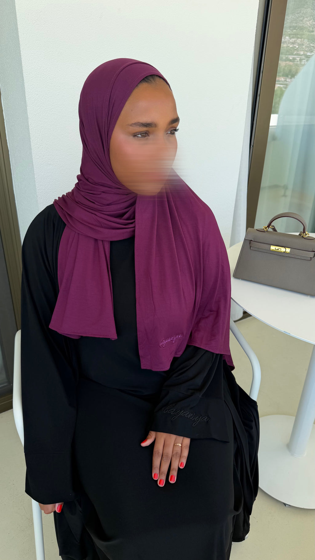 HIJAB JERSEY BAMBOO • PRUNE