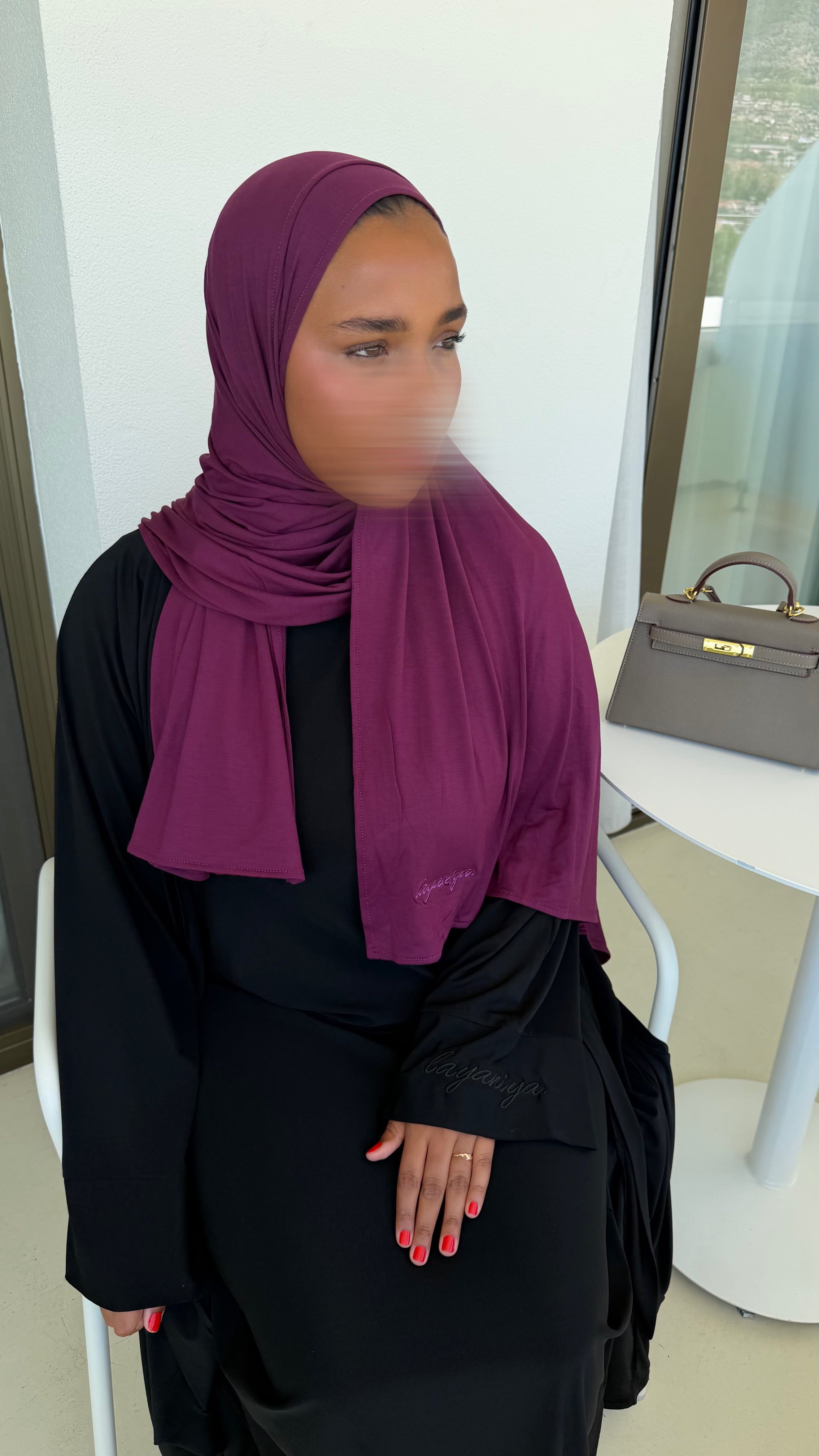 HIJAB JERSEY BAMBOO • PRUNE
