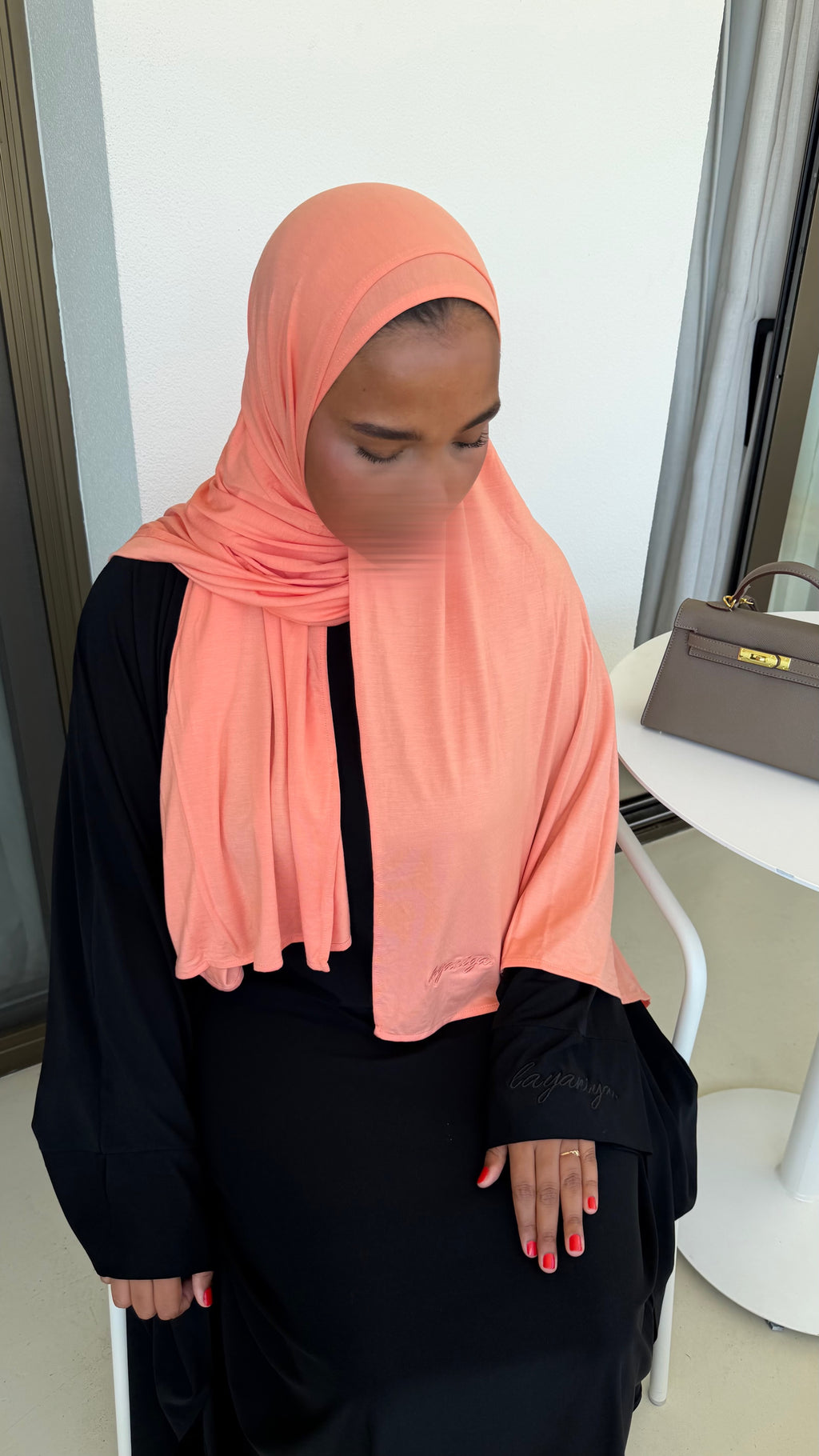 HIJAB JERSEY BAMBOO • SAUMON
