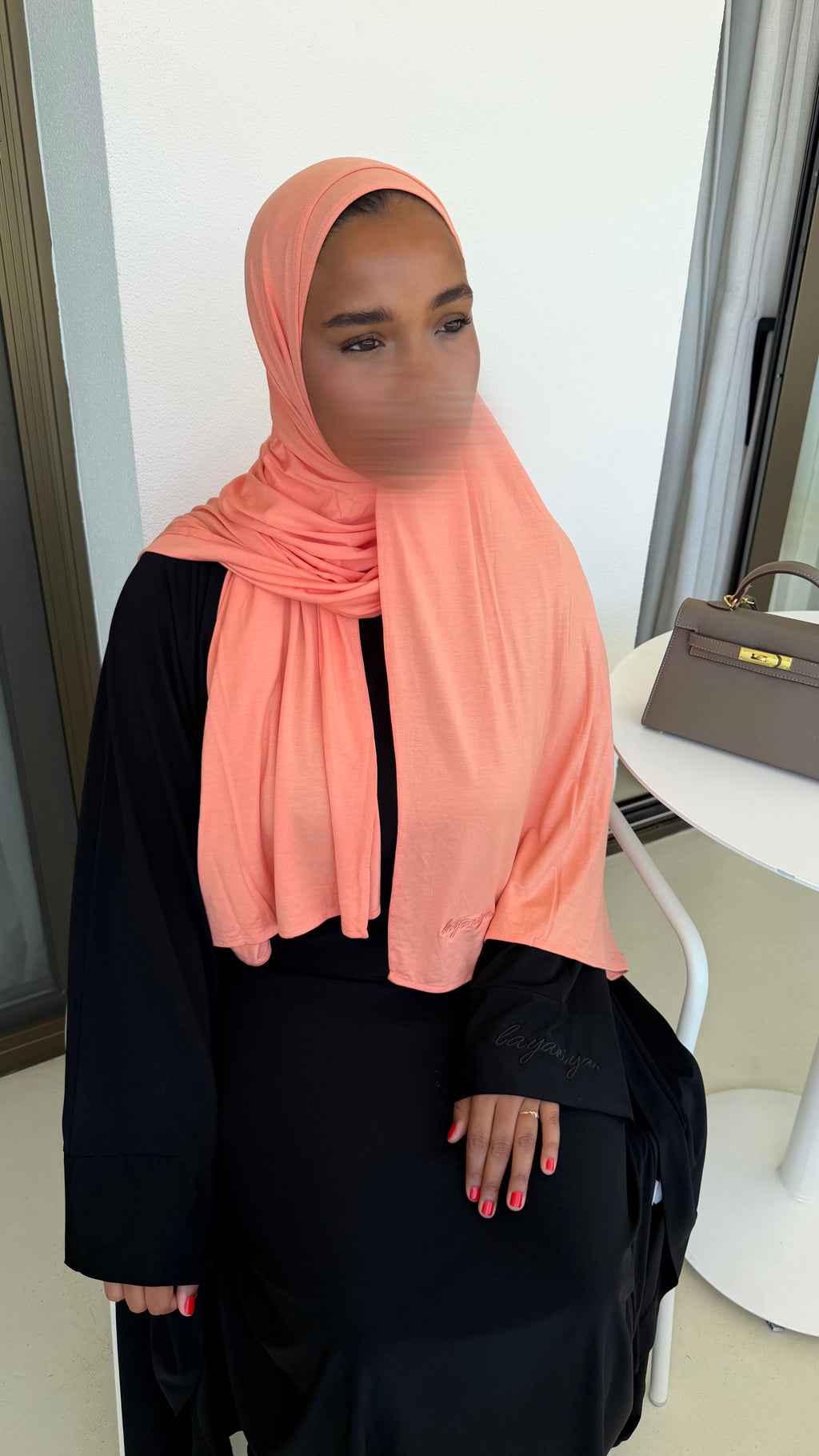 HIJAB JERSEY BAMBOO • SAUMON